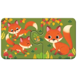 Ravensburger Dieren en hun Kleintjes Puzzel, 9x2st.