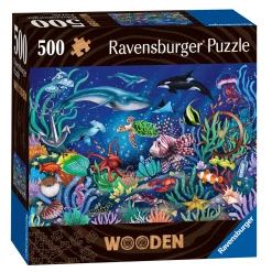 Ravensburger Houten Puzzel Onder de Zee, 500st.