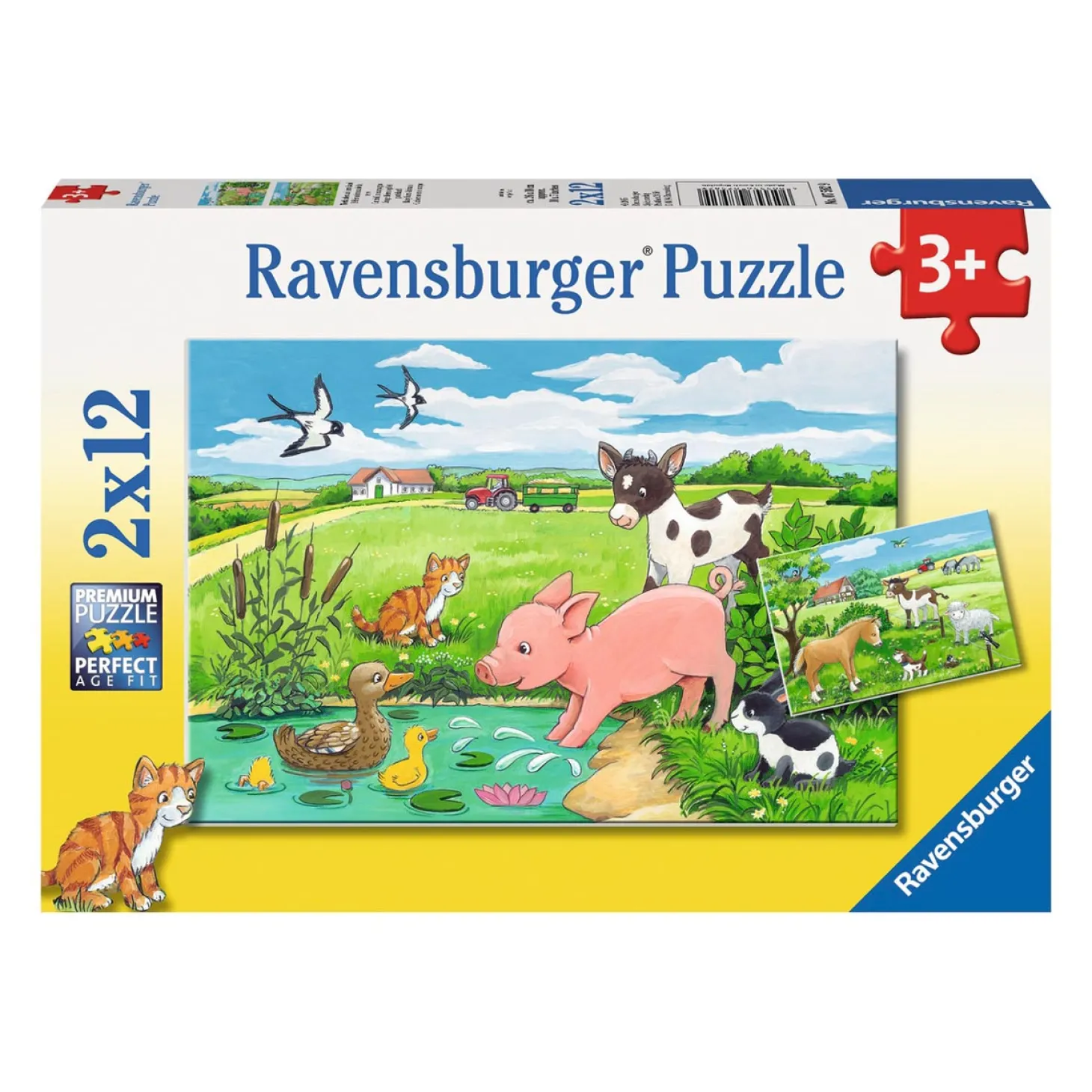 Ravensburger Jonge Dieren op het Platteland, 2x12st.