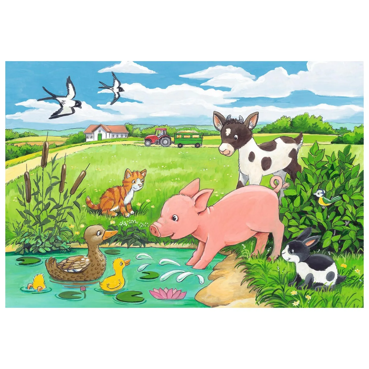 Ravensburger Jonge Dieren op het Platteland, 2x12st.