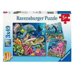 Ravensburger Legpuzzel Betoverende Onderwaterwereld, 3x49st.