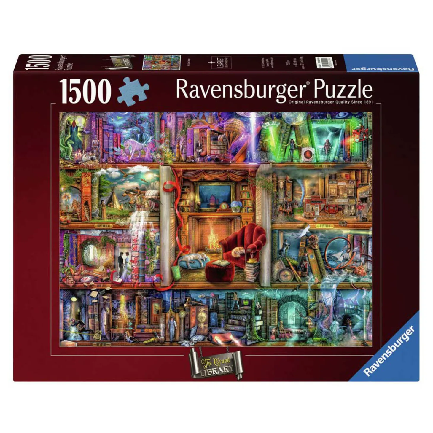 Ravensburger Legpuzzel De Grote Bibliotheek, 1500st.