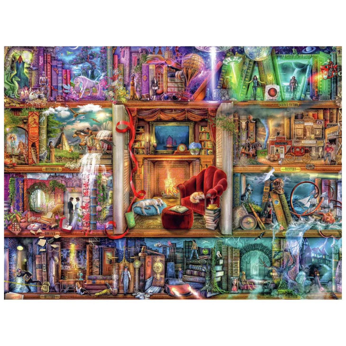 Ravensburger Legpuzzel De Grote Bibliotheek, 1500st.