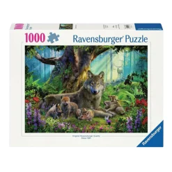 Ravensburger Legpuzzel Familie Wolf In Het Bos, 1000st.
