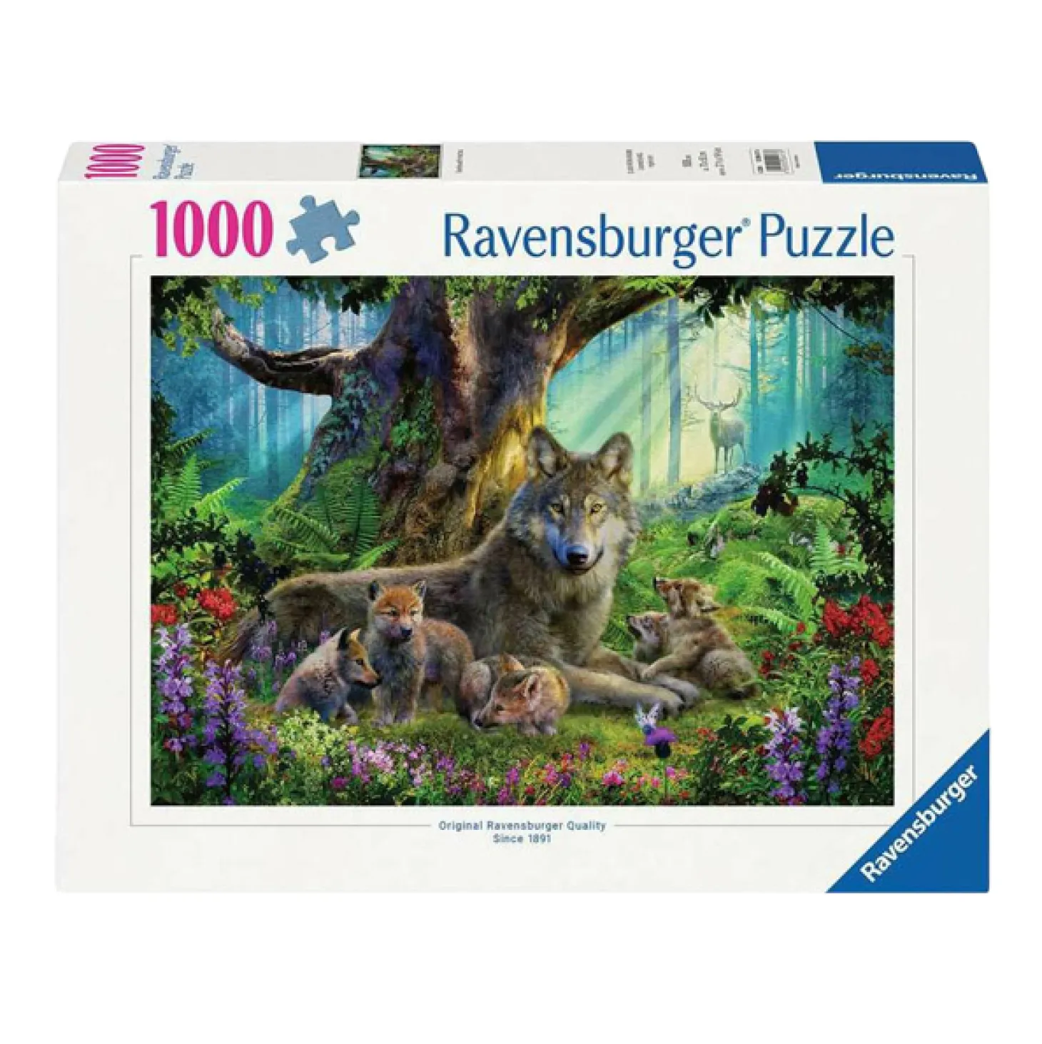 Ravensburger Legpuzzel Familie Wolf In Het Bos, 1000st.