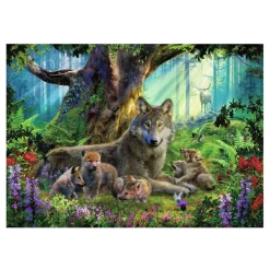Ravensburger Legpuzzel Familie Wolf In Het Bos, 1000st.