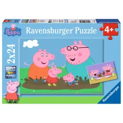 Ravensburger Legpuzzel Gelukkige Familie Peppa Pig, 2x24st.