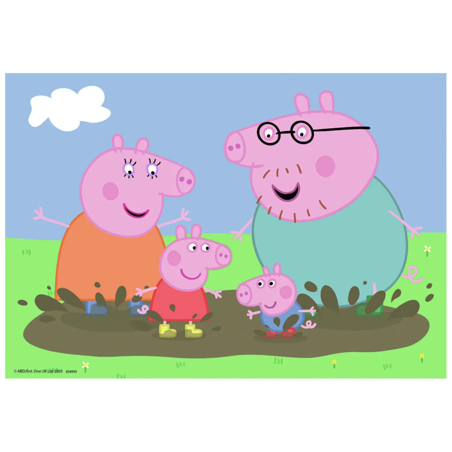 Ravensburger Legpuzzel Gelukkige Familie Peppa Pig, 2x24st.