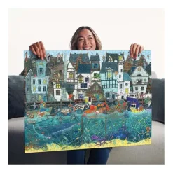 Ravensburger Legpuzzel Haven van Wonderen - Een Bruisende Fantasiehaven - 1500st.