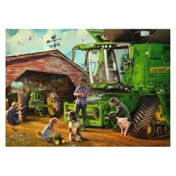 Ravensburger Legpuzzel John Deere Toen en Nu, 1000st.