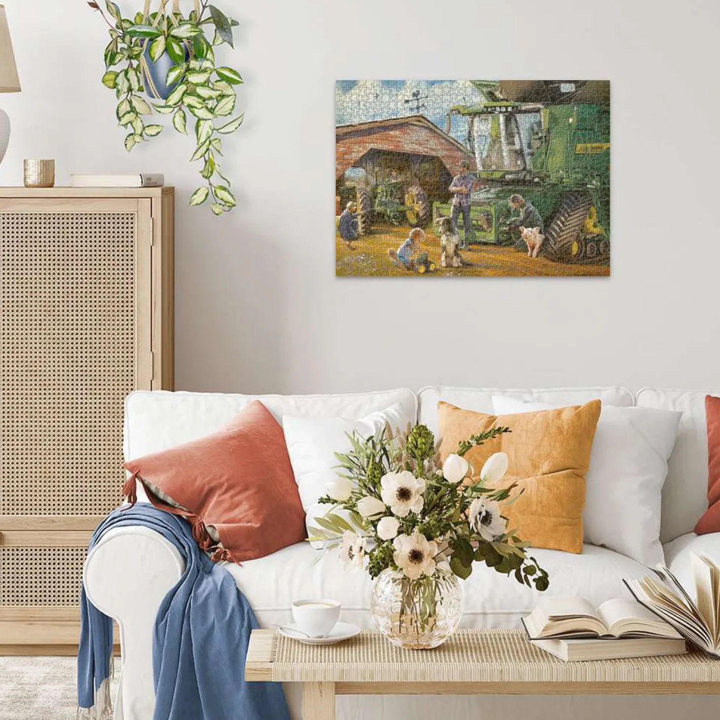 Ravensburger Legpuzzel John Deere Toen en Nu, 1000st.