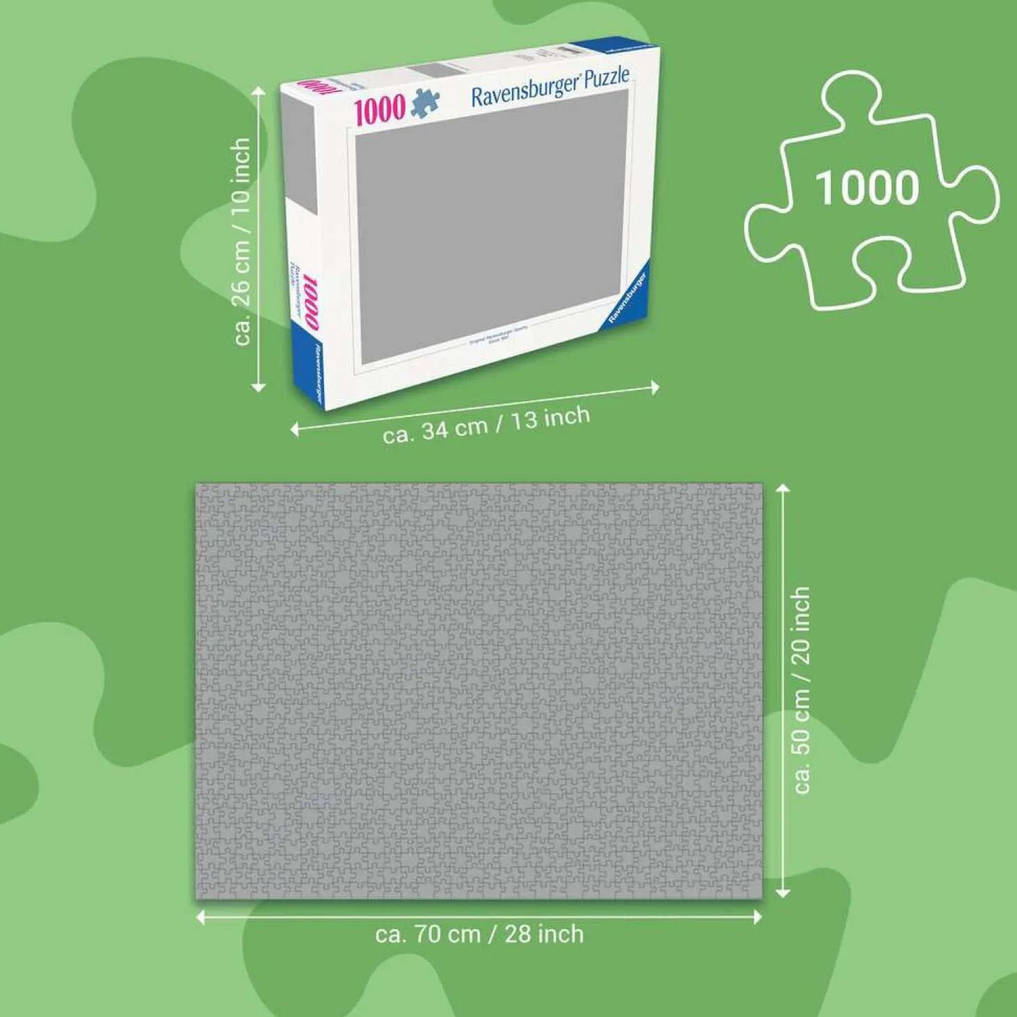 Ravensburger Legpuzzel John Deere Toen en Nu, 1000st.