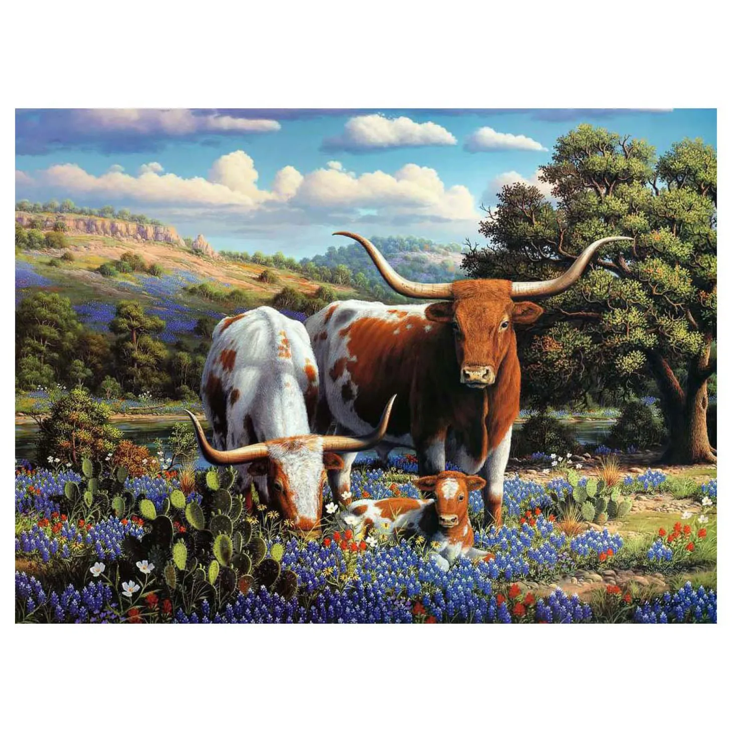 Ravensburger Legpuzzel Loving Longhorns, 500st.