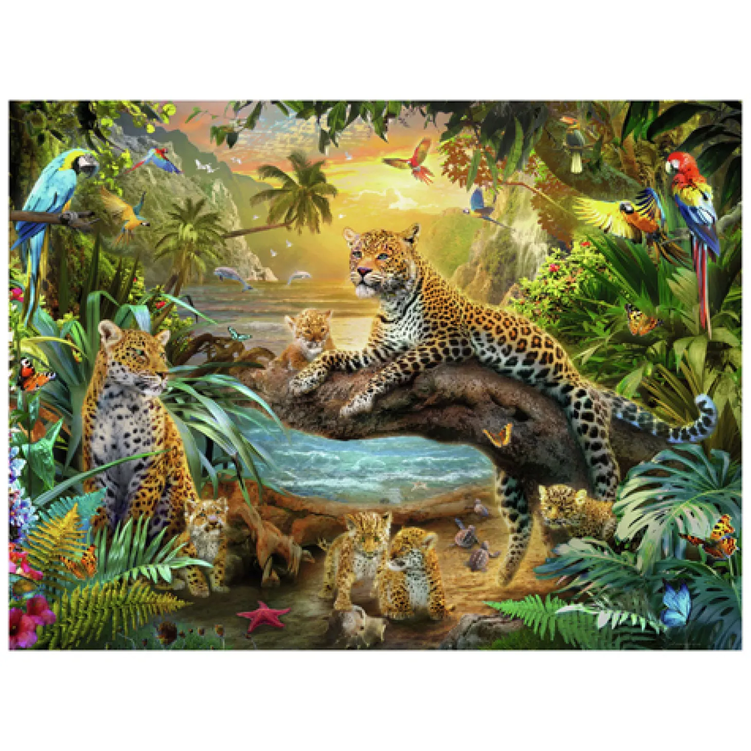 Ravensburger Legpuzzel Luipaarden in de Jungle, 1500st.