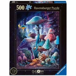 Ravensburger Legpuzzel Maanlicht Paddestoelen Glow in the Dark - 500st.
