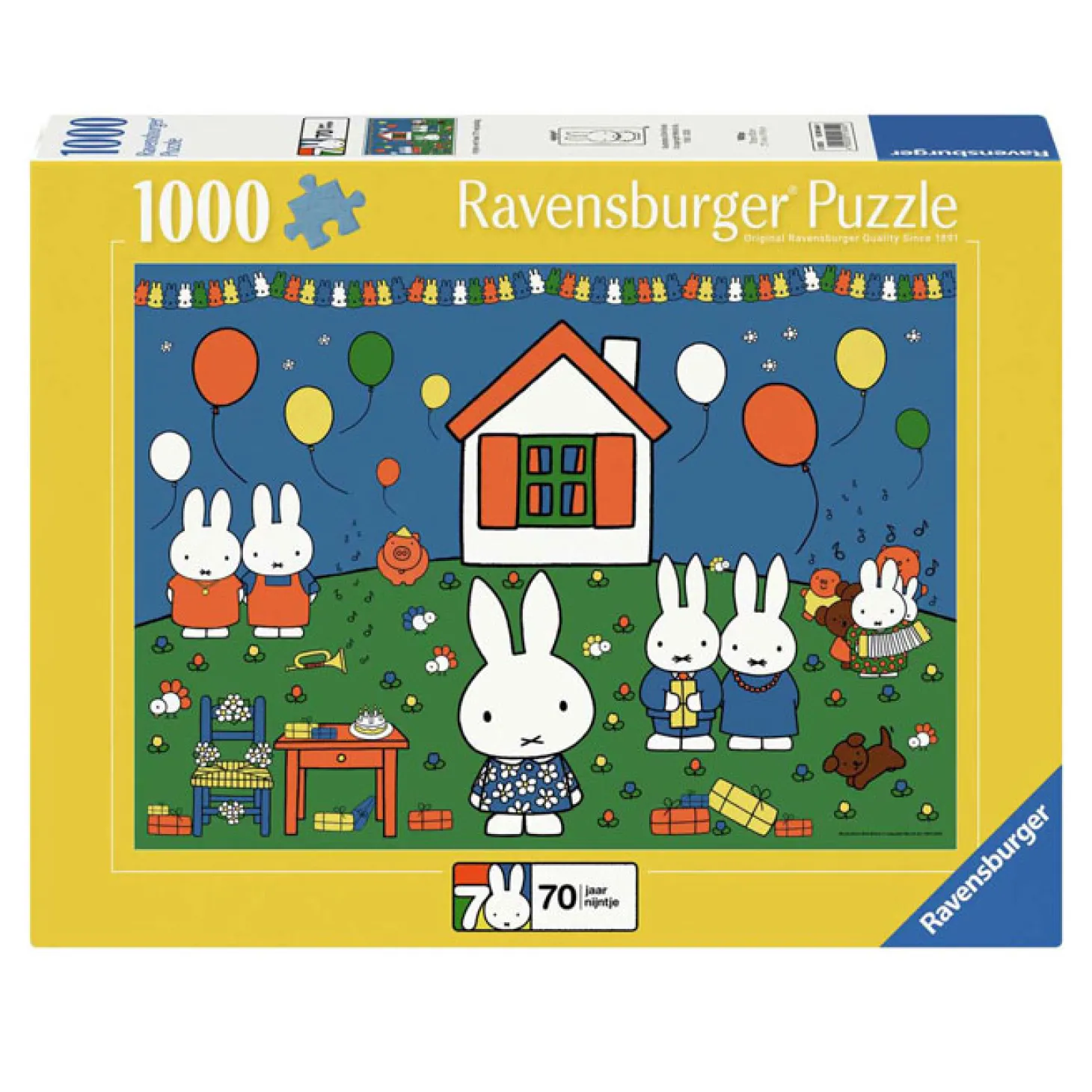Ravensburger Legpuzzel Nijntje 70 Jaar, 1000st.