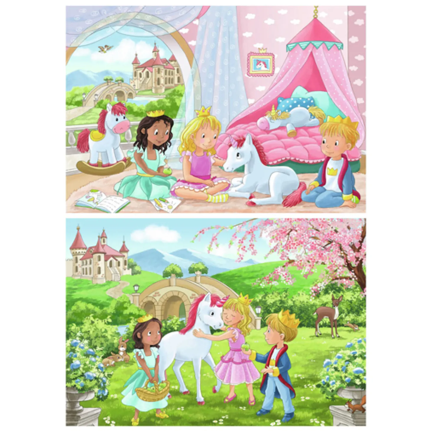 Ravensburger Legpuzzel Prince & Princess, 2x12 st.