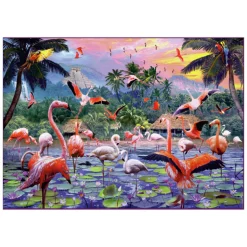 Ravensburger Legpuzzel Roze Flamingo's, 1000st.