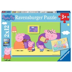 Ravensburger Legpuzzel Thuis bij Peppa Pig, 2x12 st.