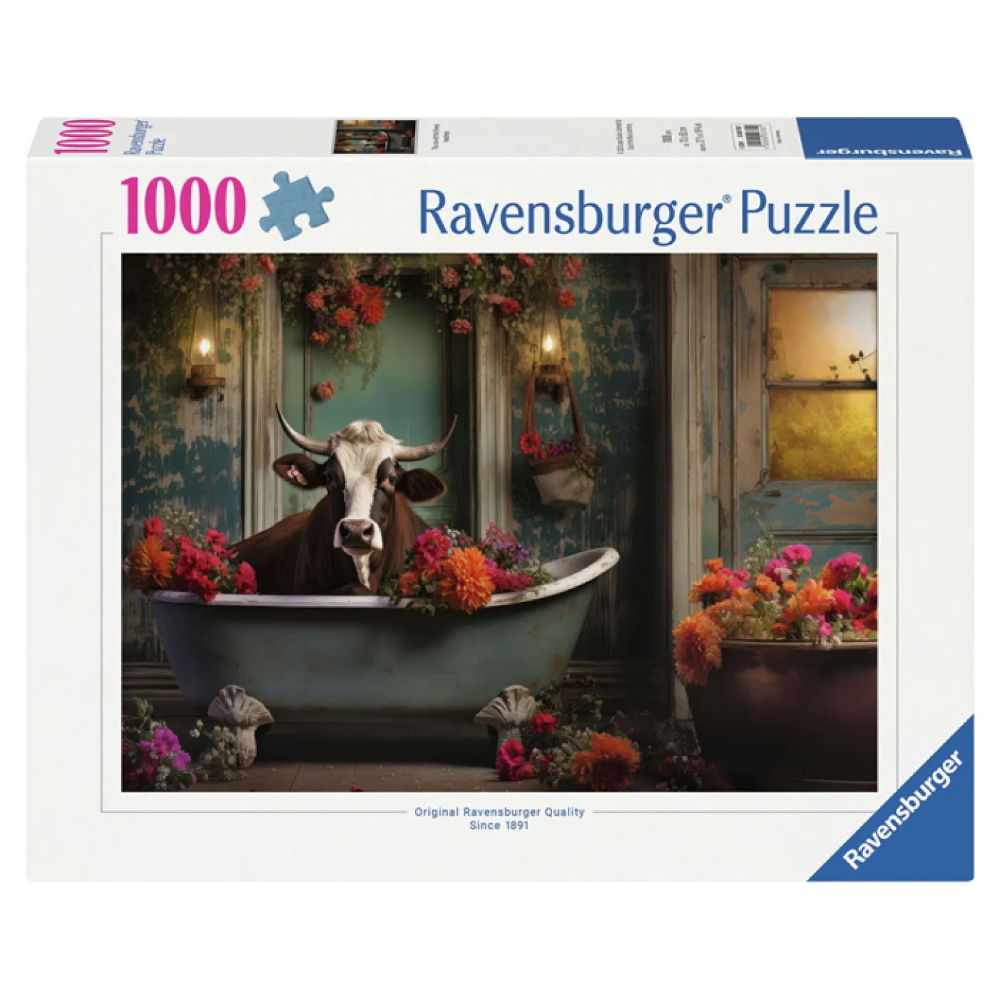 Ravensburger Legpuzzel The Cow in The Bathtub, 1000st.