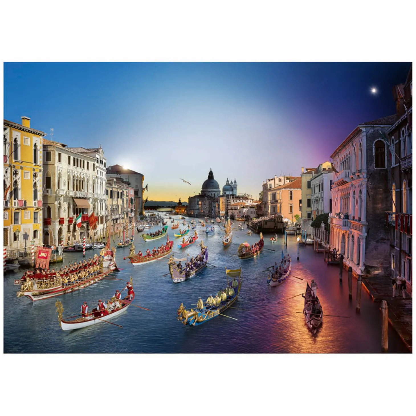 Ravensburger Legpuzzel Venetie van Dag Naar Nacht - 1000st.