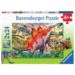 Ravensburger Legpuzzel Wilde Oertijden, 2x24st.