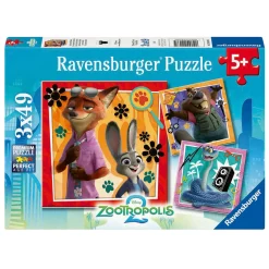 Ravensburger Legpuzzel Zootopia 2 - 3x49st.