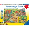 Ravensburger Op de Boerderij, 3x49st.