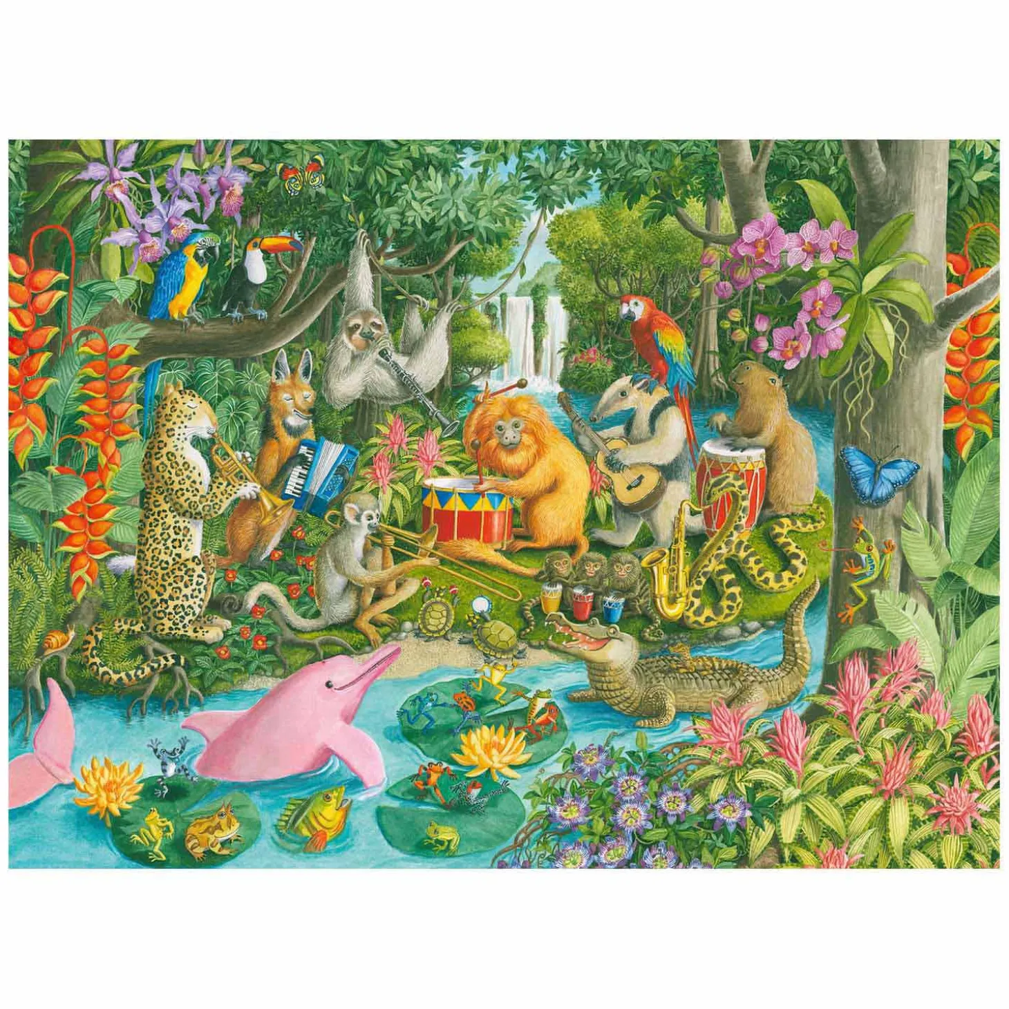 Ravensburger Puzzel Het Jungle-orkest, 100st. XXL