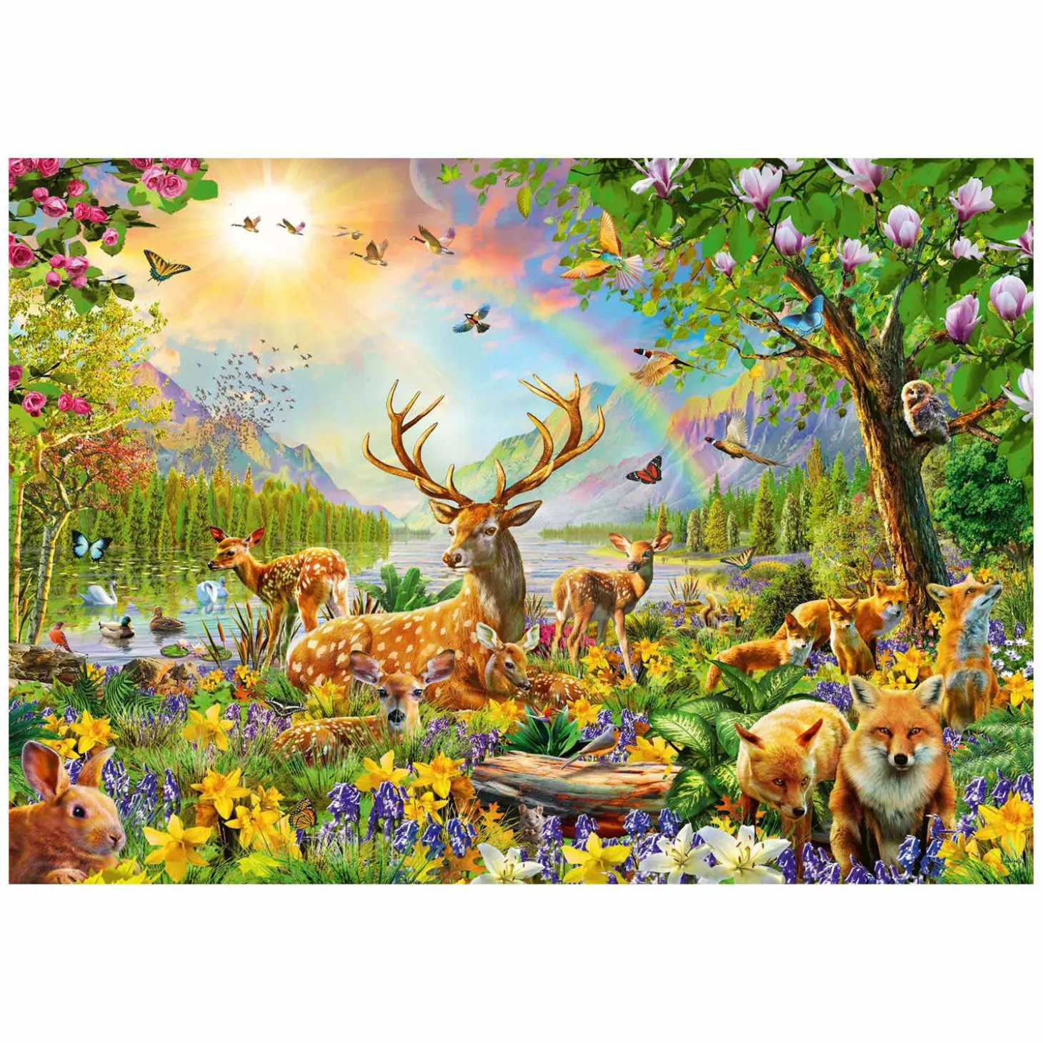 Ravensburger Puzzel Mooie Hertenfamilie, 200st. XXL
