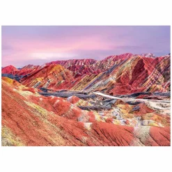 Ravensburger Puzzel Regenboogbergen, China, 1000st.