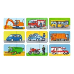 Ravensburger Special Voertuigen puzzel, 9x2st.