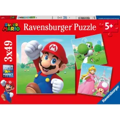 Ravensburger Super Mario Puzzel, 3x49st.
