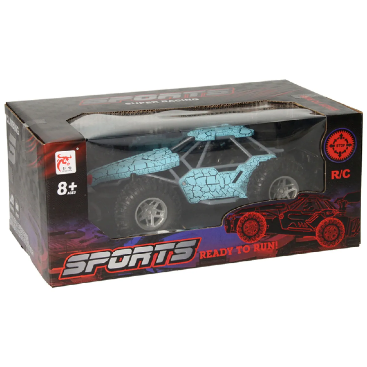 RC Bestuurbare Auto met Rookfunctie - Blauw