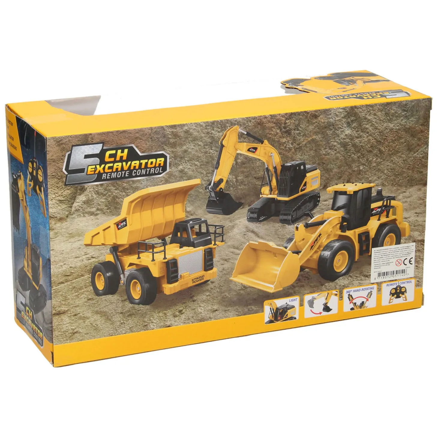 RC Bestuurbare Graafmachine met Rupsbanden 1:24