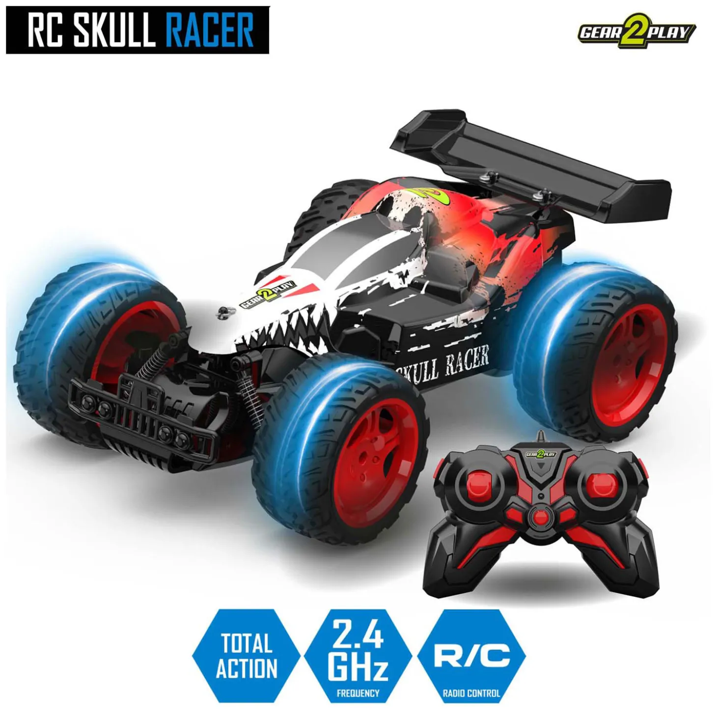 RC Skull Racer Bestuurbare Auto 1:10