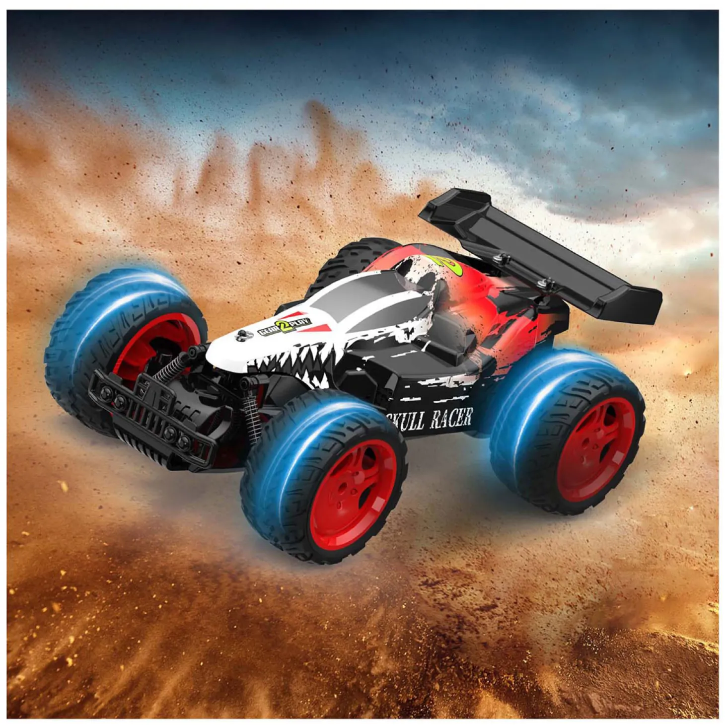 RC Skull Racer Bestuurbare Auto 1:10