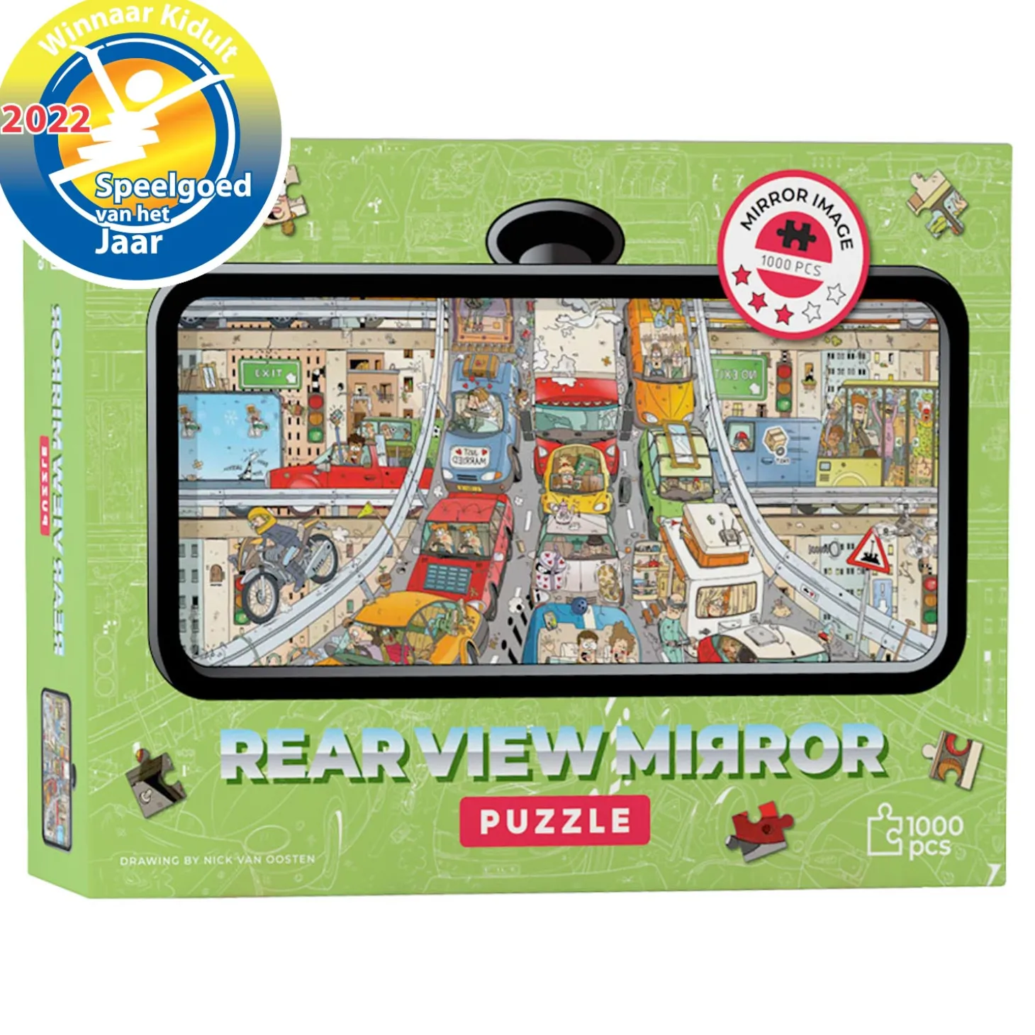 Rearview Mirror Puzzel 'Verkeersdrukte', 1000st.