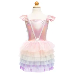 Regenboog Tutu Verkleedjurk, Roze, 5-6jr