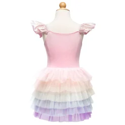 Regenboog Tutu Verkleedjurk, Roze, 5-6jr