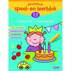 Reuzeleuk speel- en leerblok Allereerste oefenspelletjes 2-3