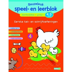 Reuzeleuk speel- en leerblok  Eerste tel- en schrijfoefening