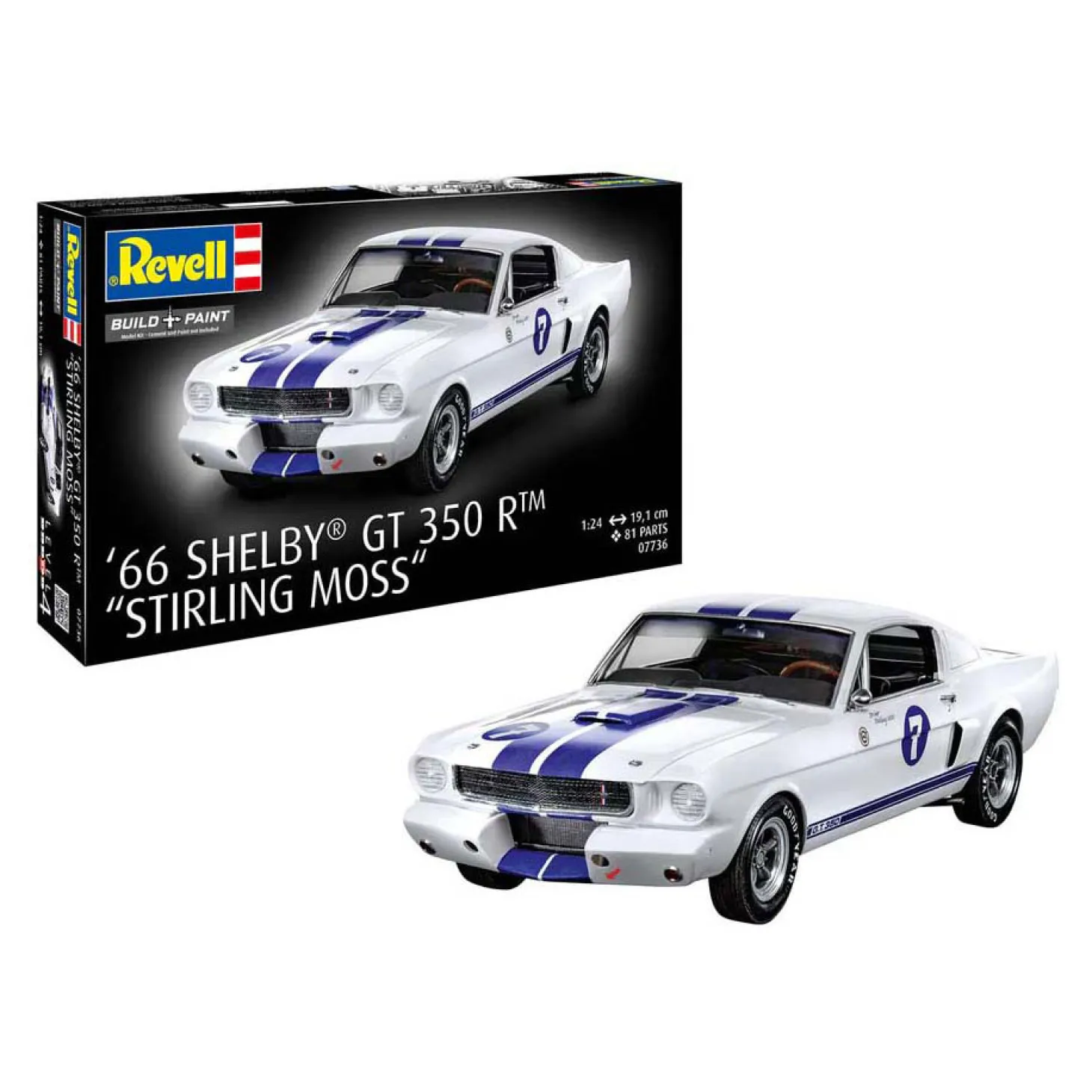 Revell Modelbouwpakket - 1966 Shelby GT 350 R "Stirling Moss" 1:24 - 81dlg.