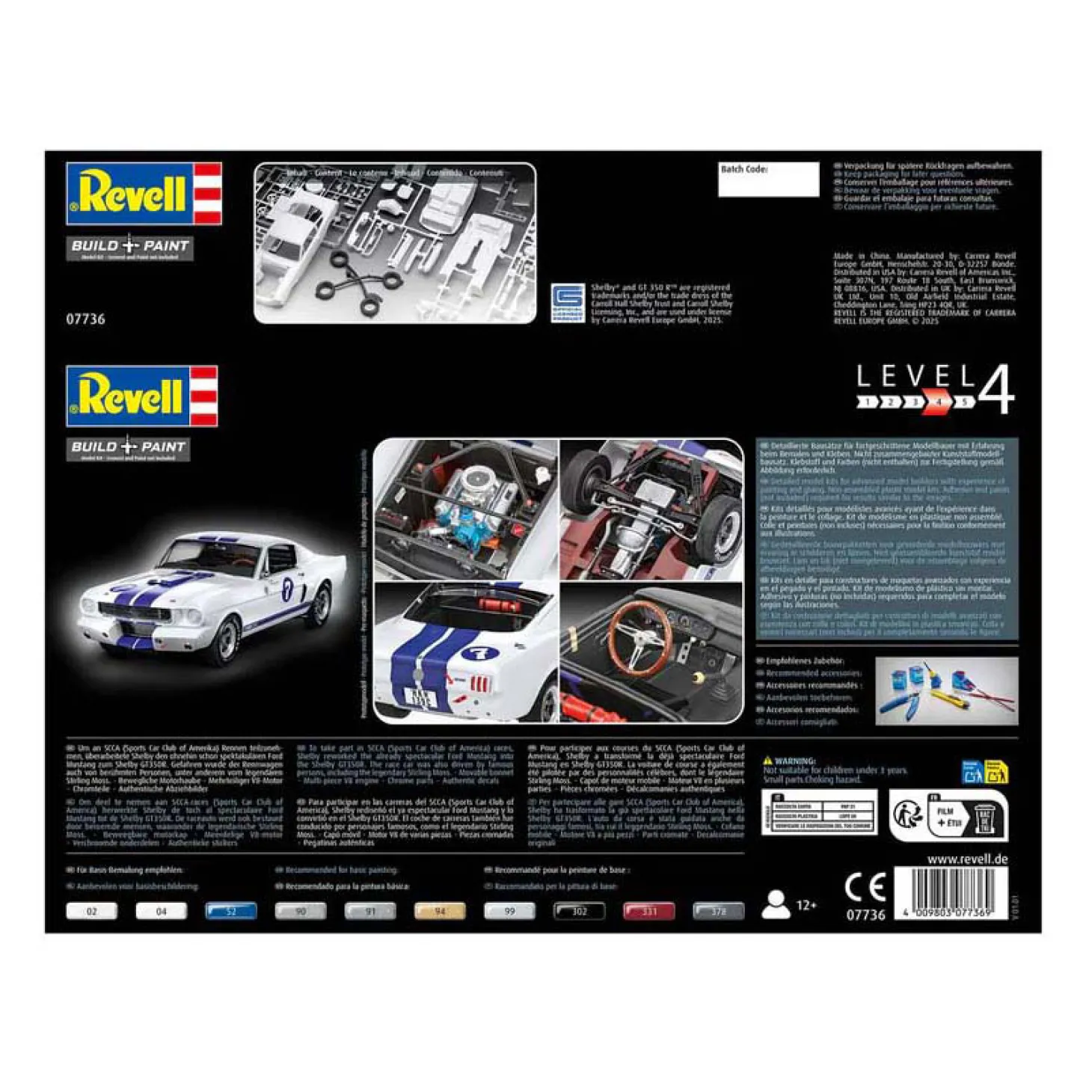 Revell Modelbouwpakket - 1966 Shelby GT 350 R "Stirling Moss" 1:24 - 81dlg.