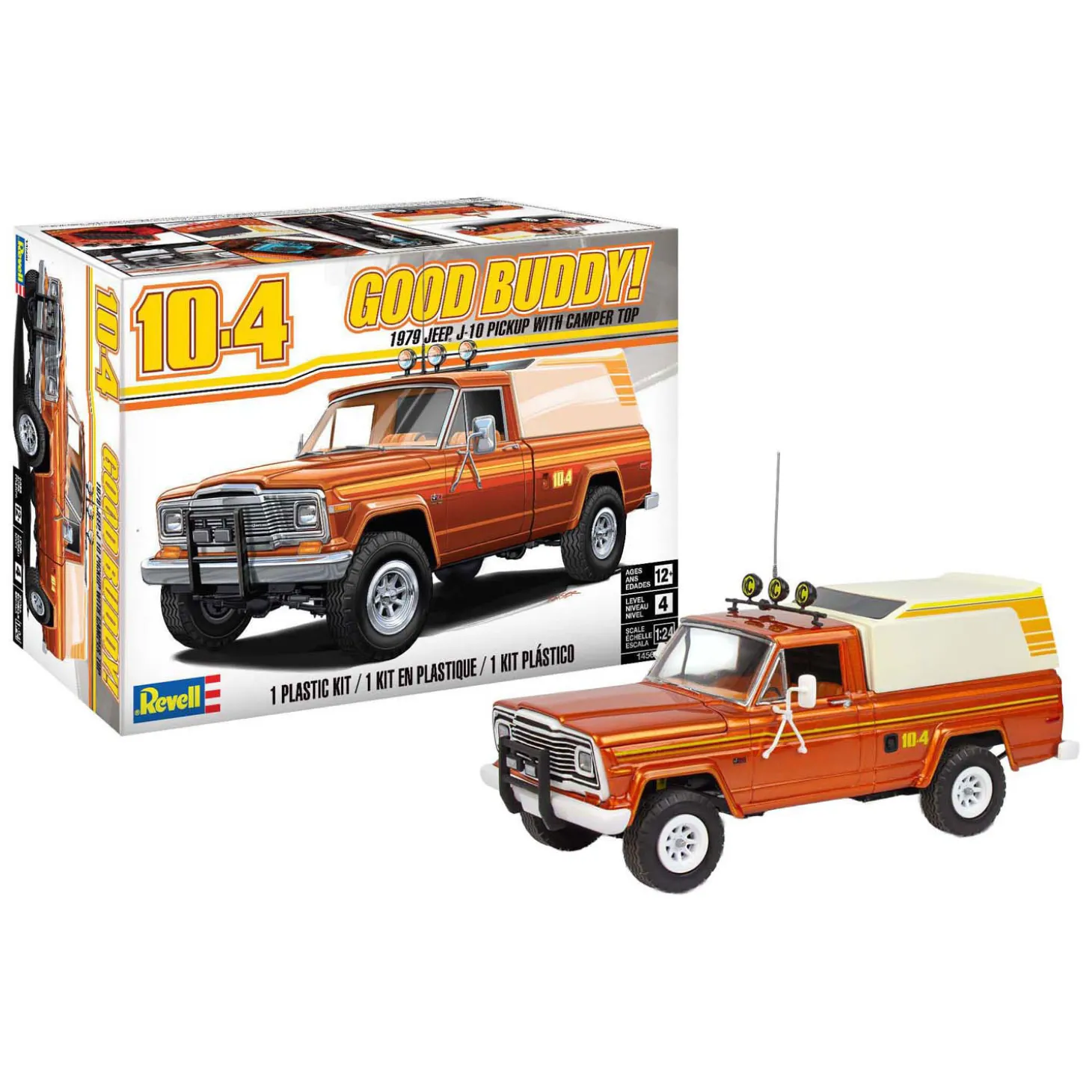 Revell Modelbouwpakket - 1979 Jeep J-10 Pickup with camper top 1:24 -