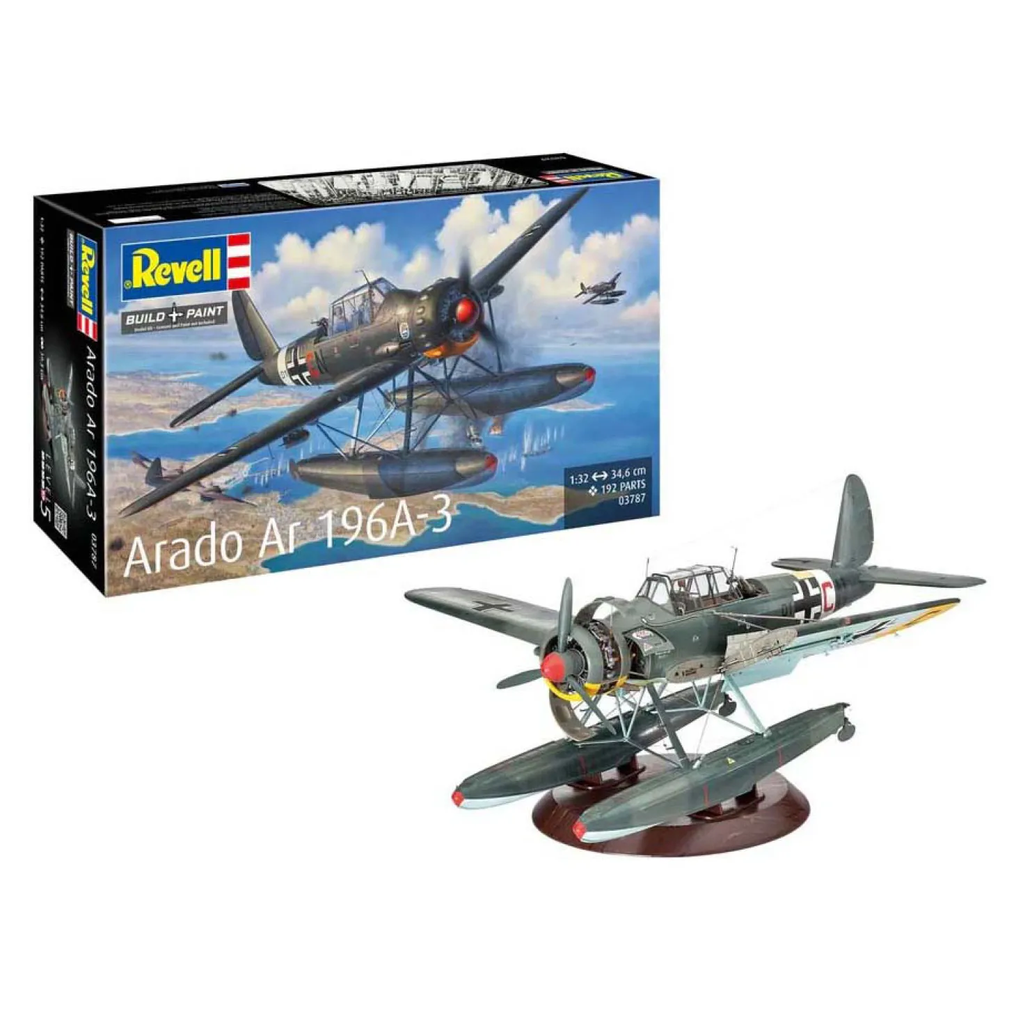Revell Modelbouwpakket - Arado Ar196A-3 Seaplane 1:32 - 192dlg.