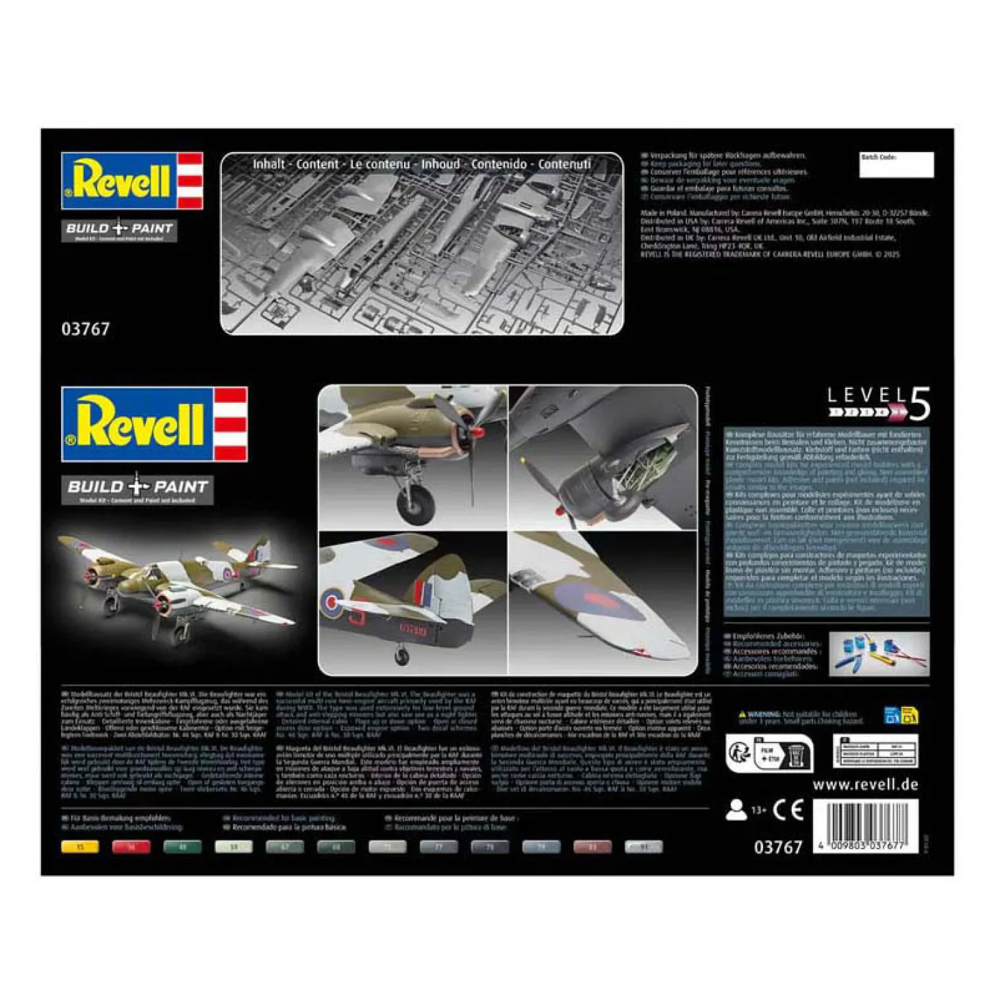 Revell Modelbouwpakket - Bristol Beaufighter Mk. VI 1:48 - 167dlg.