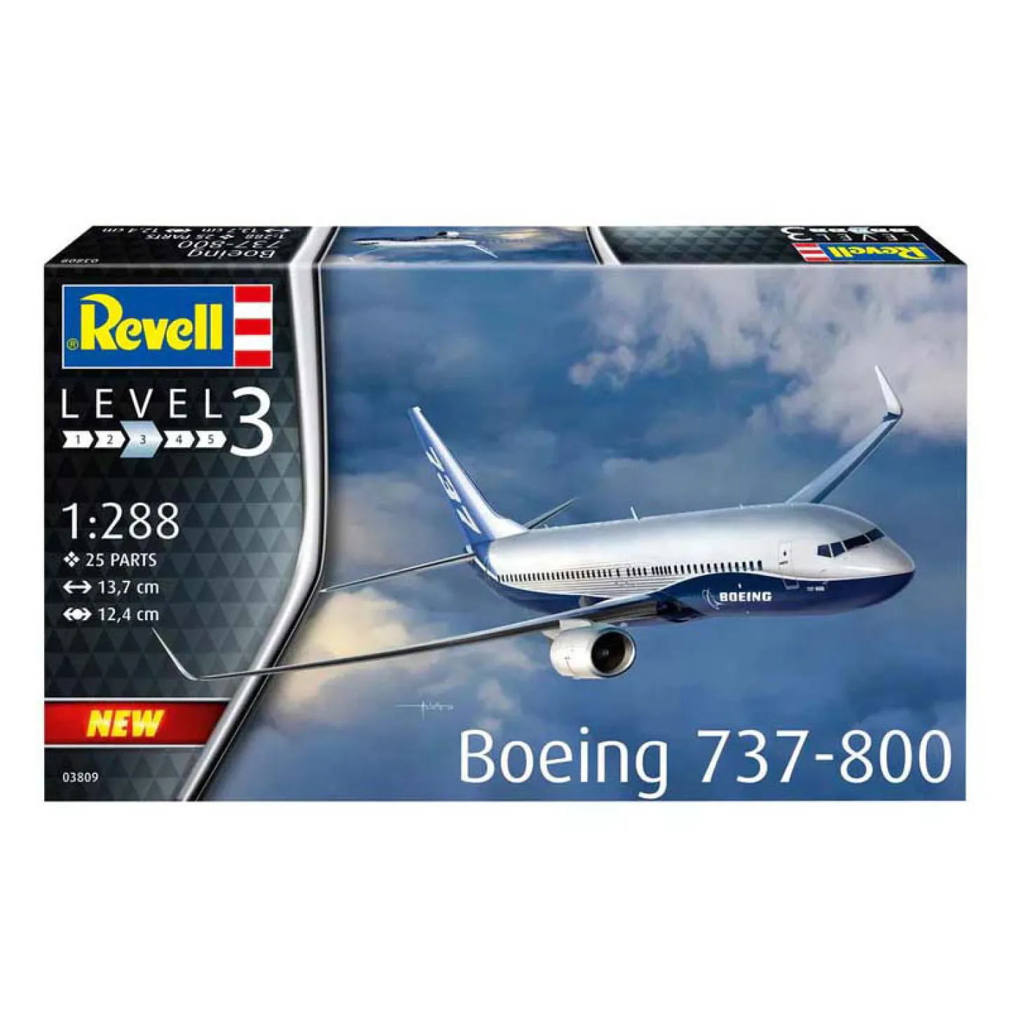Revell Modelbouwpakket - Boeing 737-800 1:288 - 25dlg.