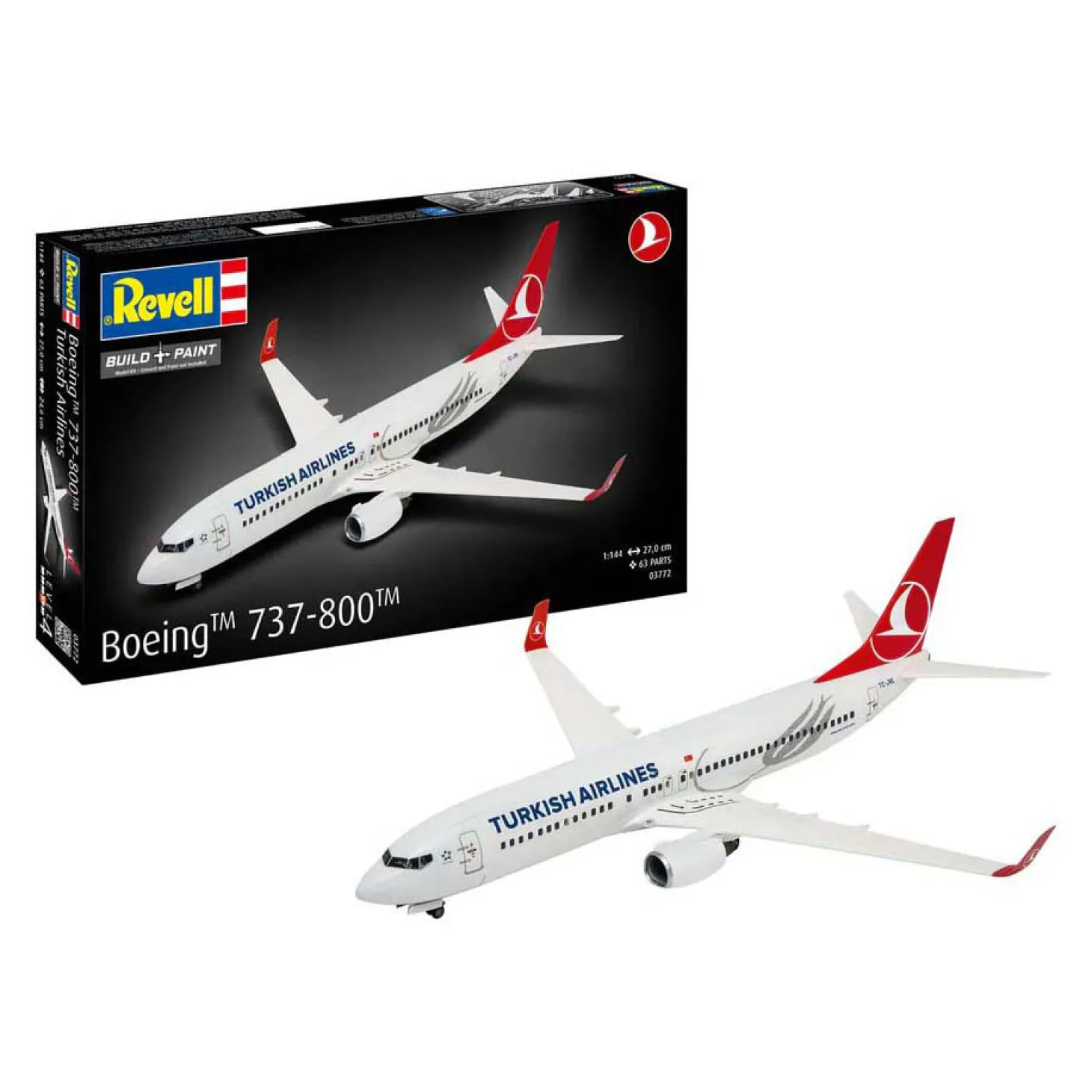 Revell Modelbouwpakket - Boeing 737-800 Turkish Airlines 1:144 - 63dlg.
