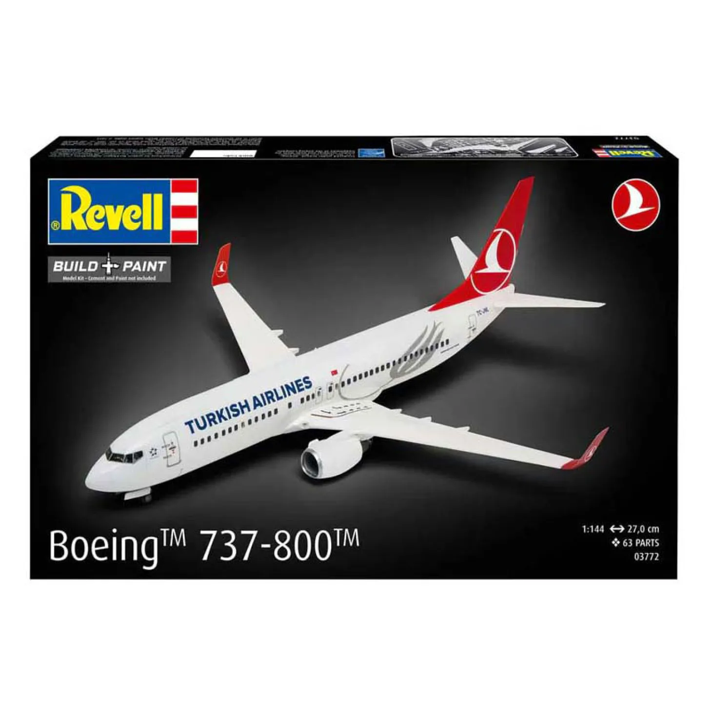 Revell Modelbouwpakket - Boeing 737-800 Turkish Airlines 1:144 - 63dlg.
